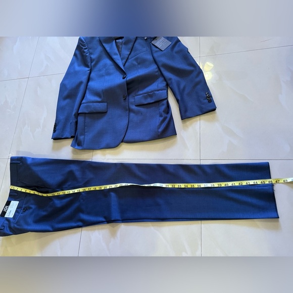 JOE Joseph Abboud Slim Fit Suitnew with tag customized 36S blue formal - Picture 10 of 16